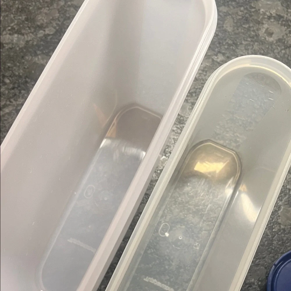 Vintage Tupperware Blue Modular Mates. Stacking. Like new.